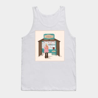 Girl Drink Warm Cocoa Tank Top